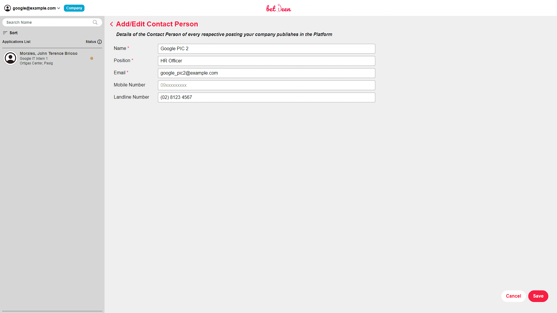 Image of between.web