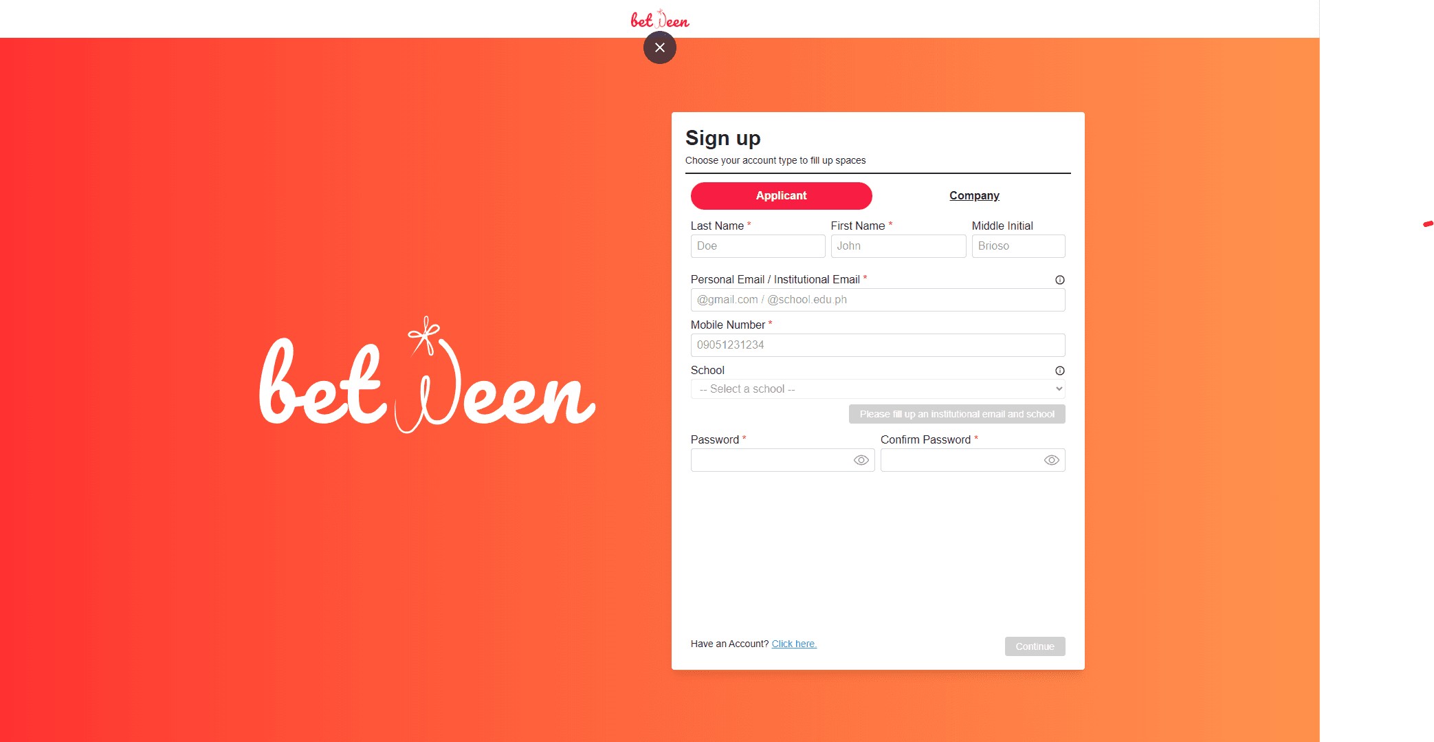 Image of between.web