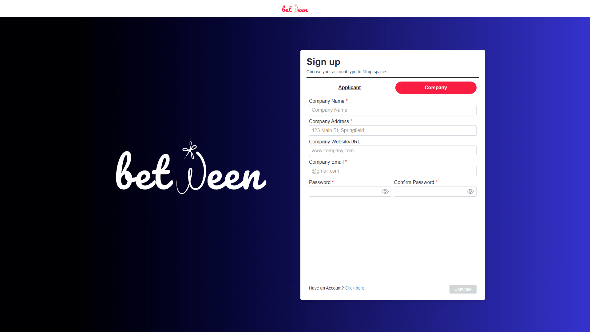 Image of between.web
