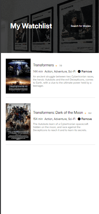 Image of Movie Watchlist